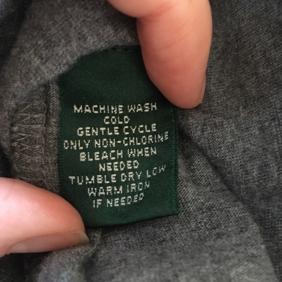 Ralph Lauren long sleeve tee heather gray small - Picture 5 of 7